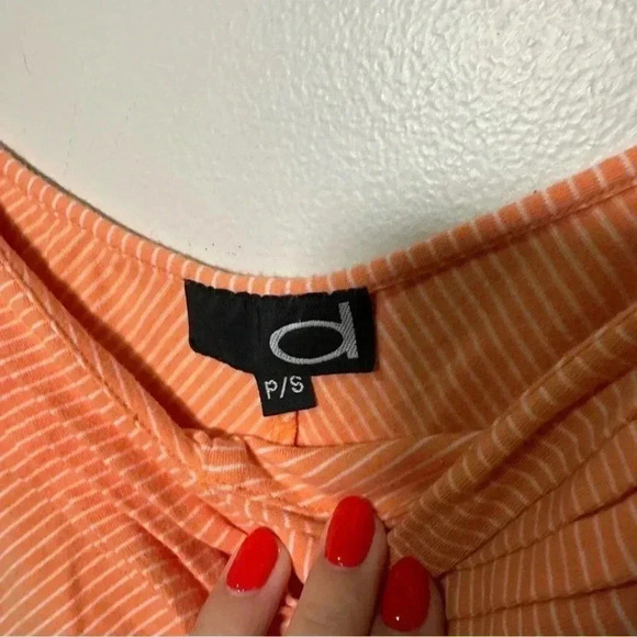 Y2K clementine frilly tank top  tropical coquette S - Picture 3 of 5